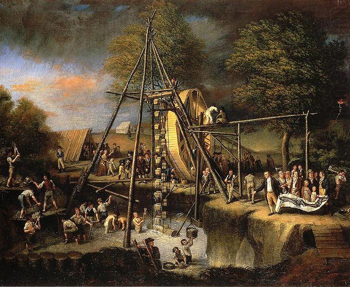 Charles Willson Peale Exhuming the First American Mastodon. china oil painting image